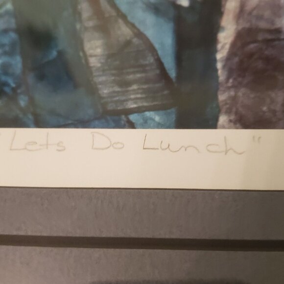 Catherine Heno‎ Suffel Signed/Framed Prints 16 X 20 Cheers Let's Do Lunch 8/500 - Picture 9 of 16